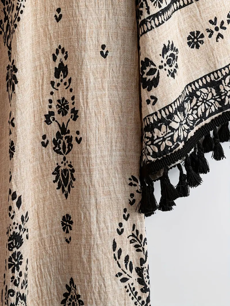 BloomWeave Women’s Elegant Flowy Cardigan